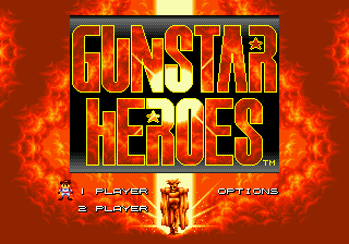 Заставка игры Gunstar Heroes